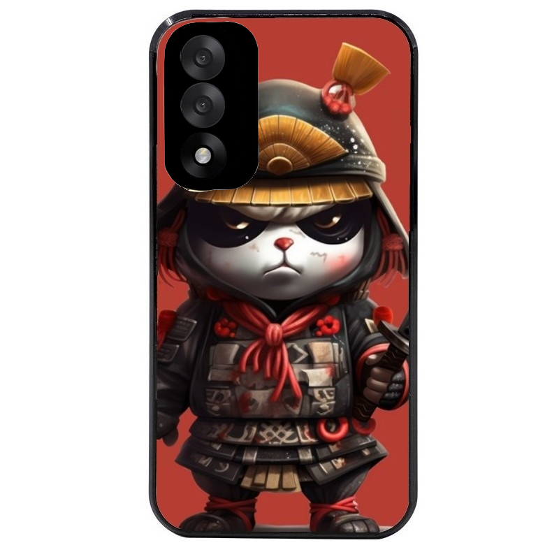 Coque noire taperso pour OnePlus Nord 5 avec motif panda et samourai protection antichoc personnalisée