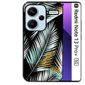 Coque noire taperso pour Redmi Note 13 PRO PLUS 5G avec motif palmier noir protection antichoc personnalisée