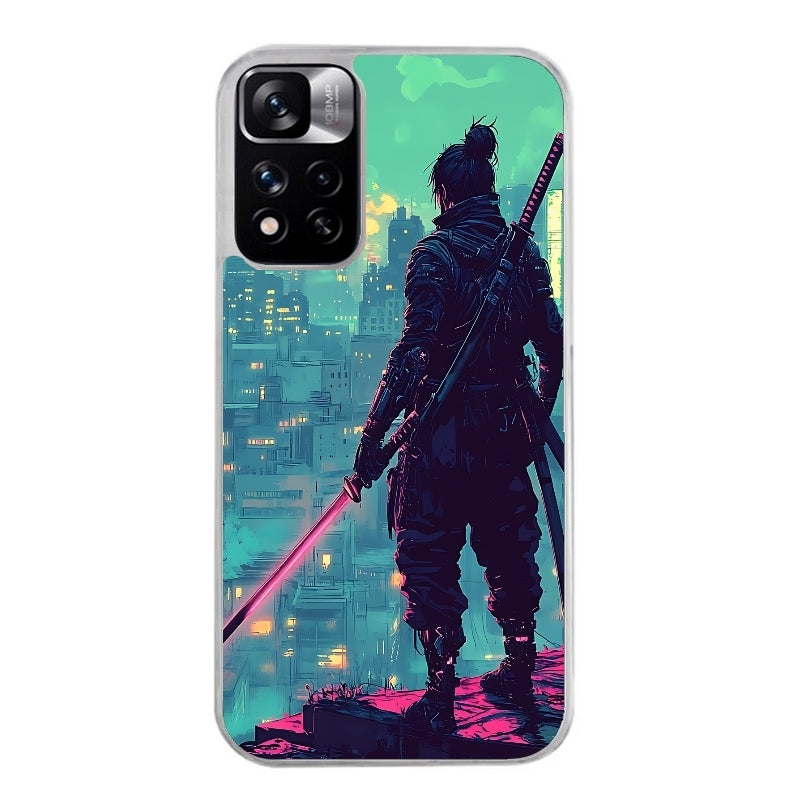Coque taperso pour Redmi Note 12 4G 5G PRO 4G avec motif samourai new york protection antichoc personnalisée