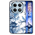 Coque noire taperso pour Redmi Note 15 et PRO PLUS 4G 5G avec motif japan art protection antichoc personnalisée