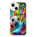 Coque taperso pour Iphone 12 et PRO MINI PRO MAX avec motif foot color personnalisee protection antichoc personnalisée