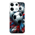 Coque taperso pour Redmi Note 13 4G 5G PRO avec motif foot tricolore personnalisee protection antichoc personnalisée