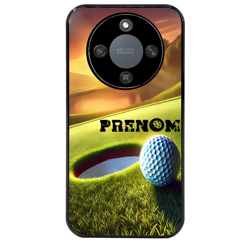 Coque noire taperso pour Magic 5 6 LITE et PRO avec motif golf personnalisee protection antichoc personnalisée
