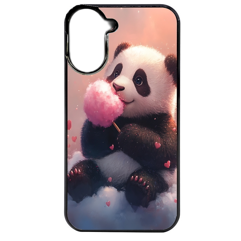Coque noire taperso pour Redmi A5 4G avec motif panda bonbon protection antichoc personnalisée