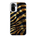 Coque taperso pour Redmi Note 10 4G 5G PRO 10S avec motif zebre gold protection antichoc personnalisée
