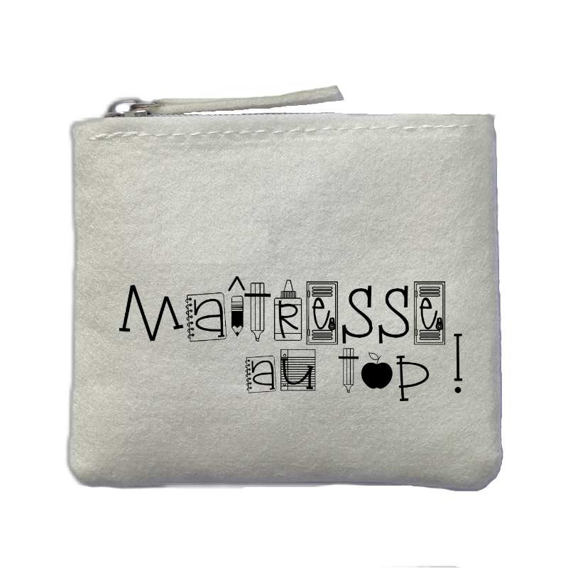 Chaussettes paillettes doré motif maitresse au top