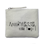 Chaussettes paillettes crème motif maitresse au top