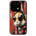 Coque noire taperso pour OnePlus 15 avec motif lapin tag protection antichoc personnalisée