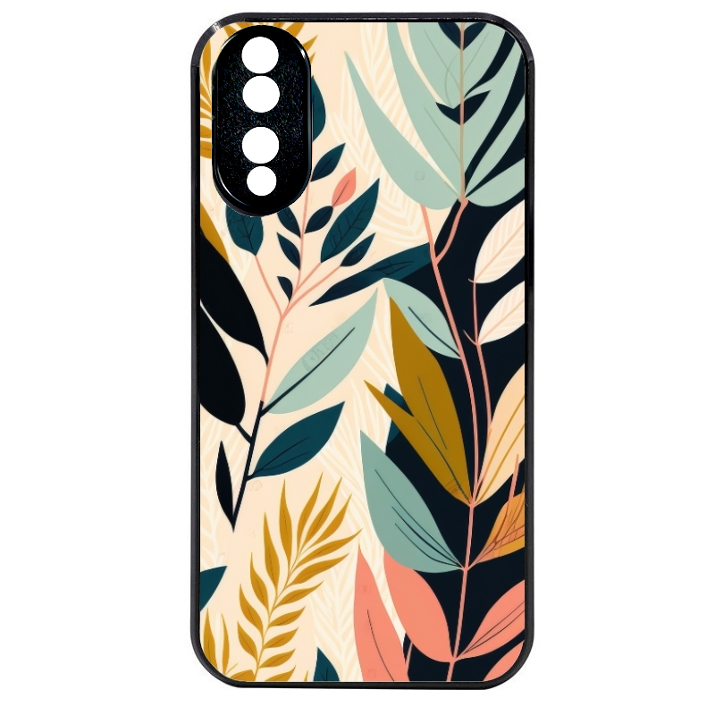 Coque noire taperso pour Honor 70 LITE 90 et LITE avec motif vintage et fleur protection antichoc personnalisée