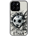 Coque noire taperso pour Honor 70 LITE 90 et LITE avec motif foot beton personnalisee protection antichoc personnalisée