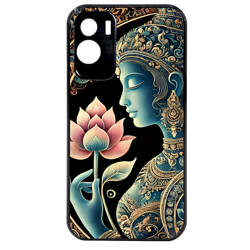Coque noire taperso pour Honor 70 LITE 90 et LITE avec motif bouddha et lotus protection antichoc personnalisée