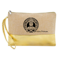 Pochette personnalisée bouddha en jute et doré en jute et doré