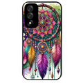 Coque noire taperso pour OnePlus Nord 5 avec motif dreamcatcher et mandala protection antichoc personnalisée