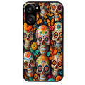 Coque noire taperso pour OnePlus Nord CE5 avec motif mort mexicaine papillon protection antichoc personnalisée