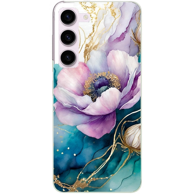 Coque taperso pour Galaxy A13 4G et 5G A23 A53 avec motif marbre fleur protection antichoc personnalisée
