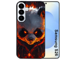 Coque noire taperso pour galaxy S26 et PLUS ULTRA FE avec motif panda very angry protection antichoc personnalisée