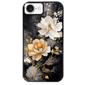 Coque noire taperso pour Iphone 17 17E AIR MAX PRO avec motif fleur blanche protection antichoc personnalisée