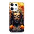 Coque taperso pour POCO X6 5G avec motif bouddha et fleur protection antichoc personnalisée