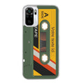 Coque taperso pour Redmi Note 10 4G 5G PRO 10S personnalisable avec motif cassette kaki protection antichoc personnalisée