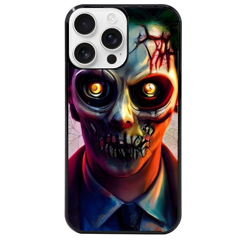 Coque noire taperso pour Iphone 16 16E PLUS MAX PRO motif joker style zombie protection antichoc personnalisée