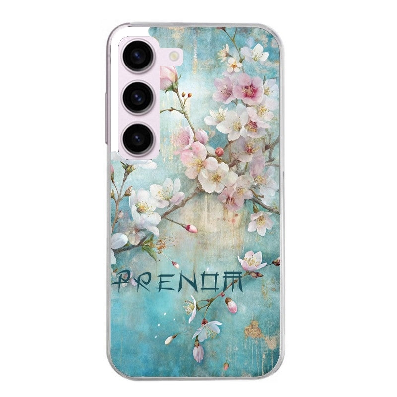 Coque taperso pour Galaxy A13 4G et 5G A23 A53 avec motif fleur sakura personnalisee protection antichoc personnalisée