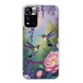 Coque taperso pour Redmi Note 11 4G PRO 5G 11S avec motif colibri couple personnalise protection antichoc personnalisée