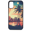 Coque noire taperso pour Moto E13 E14 E15 avec motif hawaii retro protection antichoc personnalisée