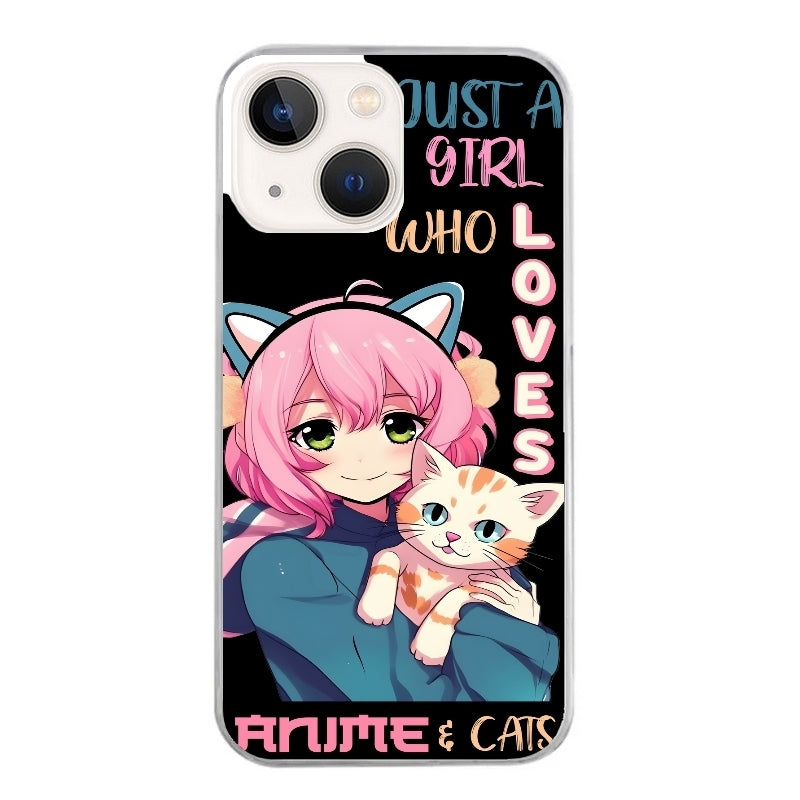 Coque taperso pour Iphone 14 et PRO PLUS PRO MAX avec motif anime et chat protection antichoc personnalisée