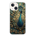 Coque taperso pour Iphone 14 et PRO PLUS PRO MAX avec motif paon bijoux protection antichoc personnalisée