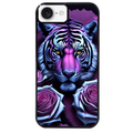 Coque noire taperso pour Iphone 16 16E PLUS MAX PRO avec motif tigre uv style manga protection antichoc personnalisée