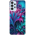 Coque taperso pour Galaxy A13 4G et 5G A23 A53 avec motif tropical violet et des fleurs protection antichoc personnalisée