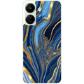 Coque taperso pour POCO C65 4G avec motif marbre bleu agathe protection antichoc personnalisée
