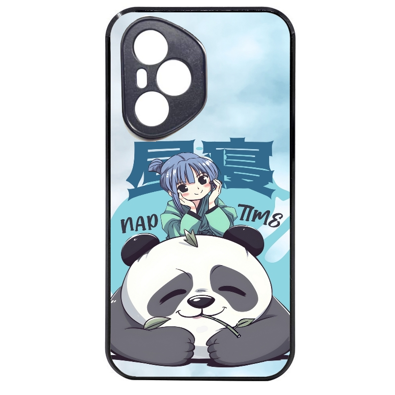 Coque noire taperso pour Honor 400 et Lite Pro Smart avec motif panda anime protection antichoc personnalisée