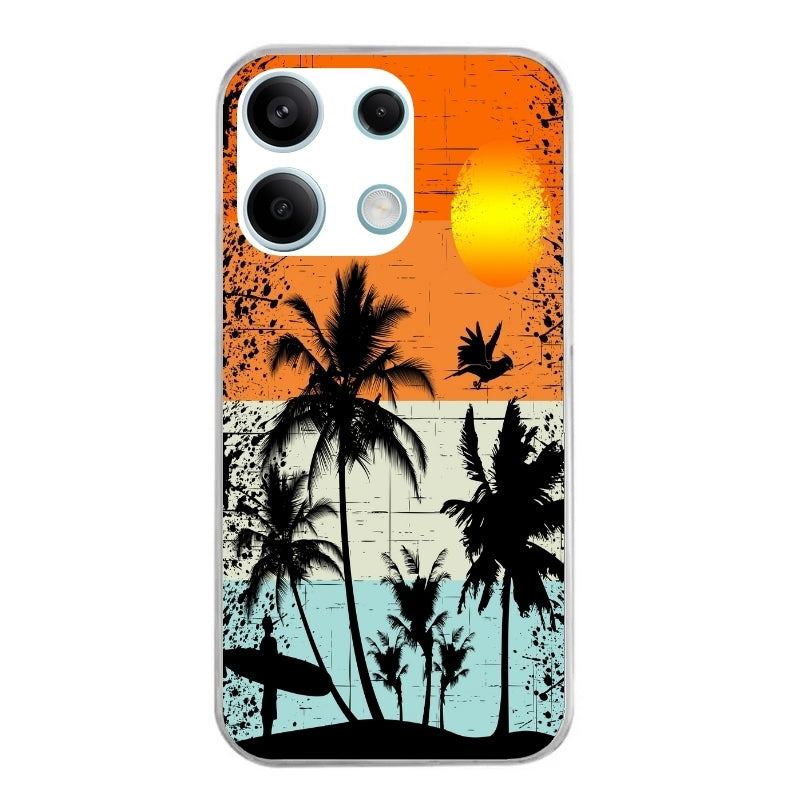 Coque taperso pour POCO X6 5G avec motif hawai sun protection antichoc personnalisée