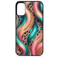 Coque noire taperso pour Moto E13 E14 E15 avec motif effet fourrure leopard 2 protection antichoc personnalisée