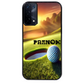 Coque noire taperso pour OPPO A54 et A74 5G avec motif golf personnalisee protection antichoc personnalisée