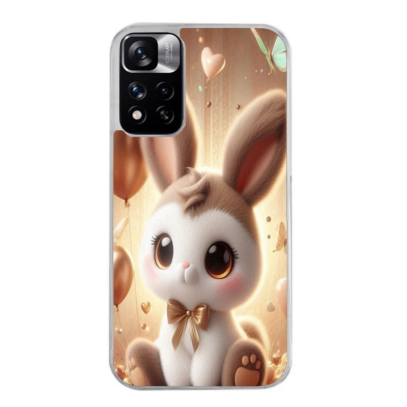 Coque taperso pour Redmi Note 12 4G 5G PRO 4G avec motif lapin ballon protection antichoc personnalisée