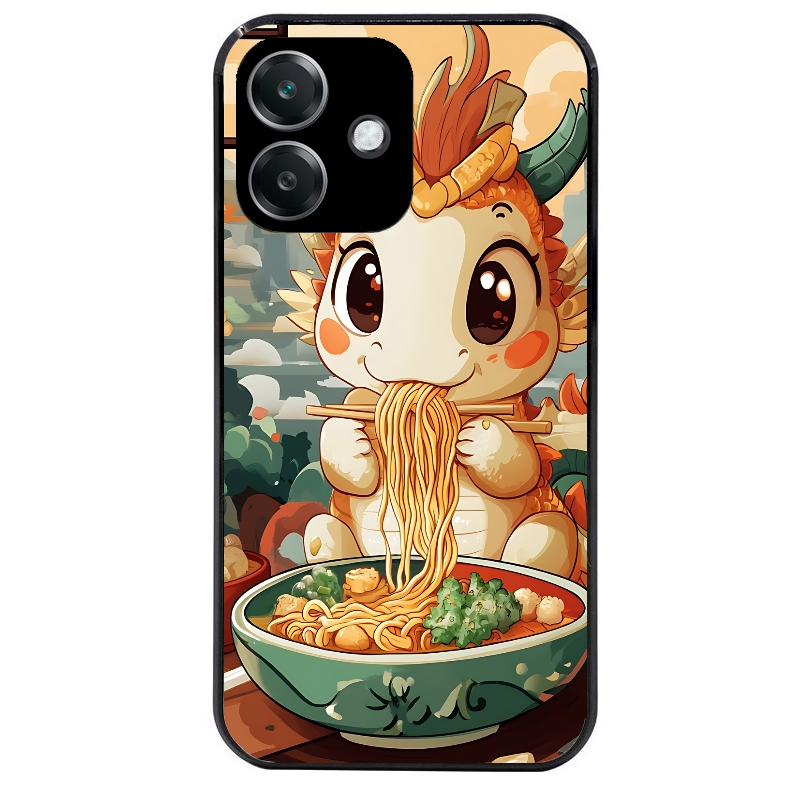 Coque noire taperso pour OPPO A40 avec motif dragon ramen 3 protection antichoc personnalisée