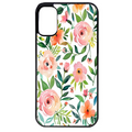 Coque noire taperso pour Moto E13 E14 E15 avec motif fleur des champs protection antichoc personnalisée