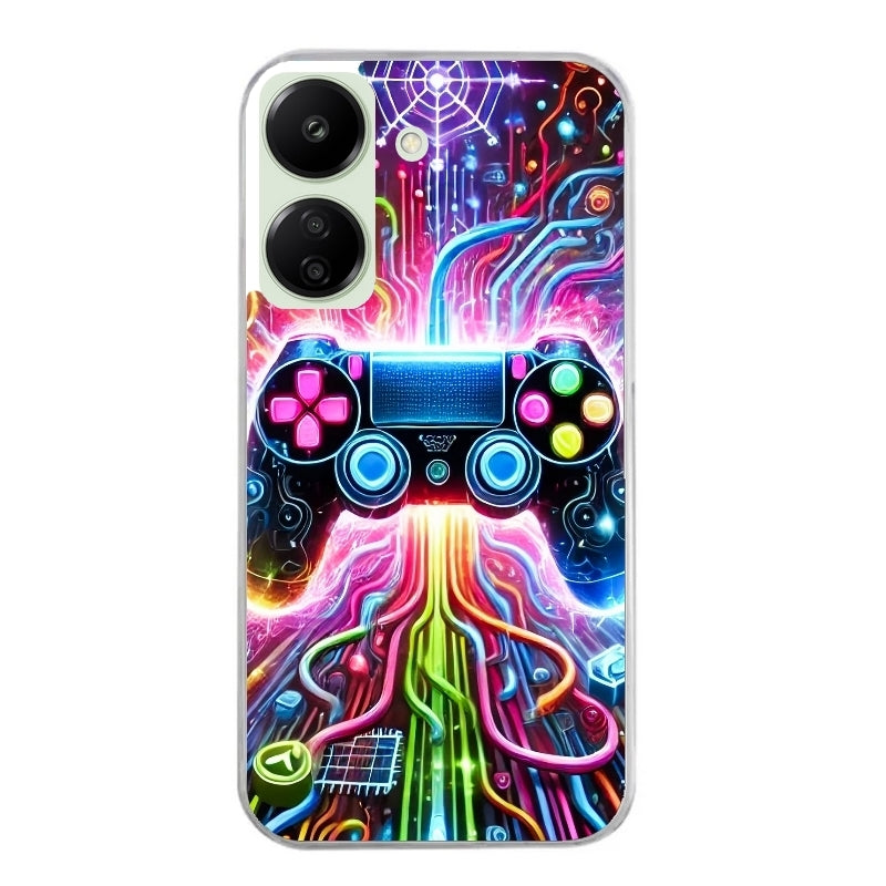 Coque taperso pour POCO C65 4G avec motif gamer electro personnalisee protection antichoc personnalisée