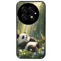 Coque noire taperso pour OnePlus 13 avec motif panda bambou protection antichoc personnalisée