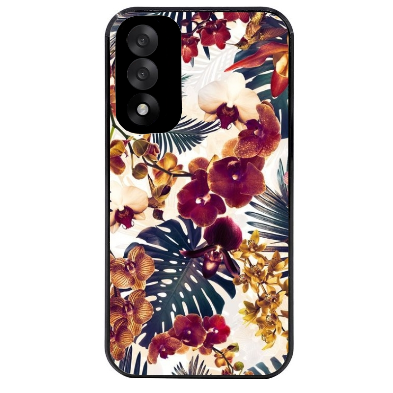 Coque noire taperso pour OnePlus Nord 5 avec motif jungle couleurs d'automne protection antichoc personnalisée
