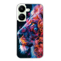 Coque taperso pour POCO C65 4G avec motif lion fluo protection antichoc personnalisée