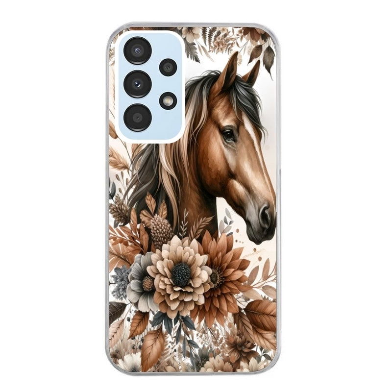 Coque taperso pour Galaxy A13 4G et 5G A23 A53 avec motif cheval automne protection antichoc personnalisée
