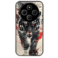 Coque noire taperso pour POCO C75 avec motif tigre japan protection antichoc personnalisée