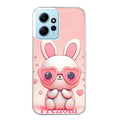 Coque taperso pour Redmi Note 12 4G 5G PRO 4G avec motif lapin lunettes personnalisee protection antichoc personnalisée