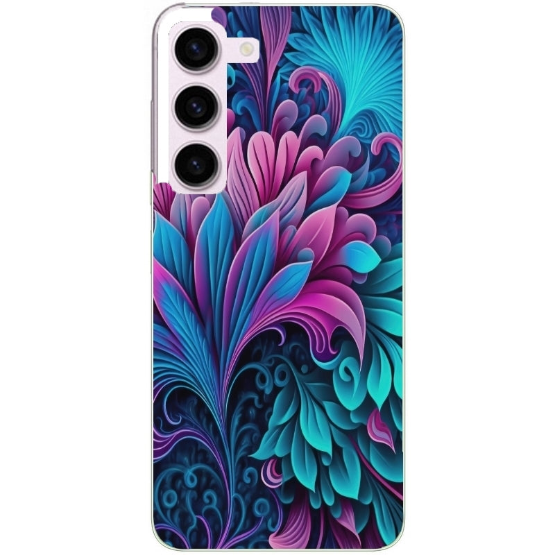 Coque taperso pour Galaxy A13 4G et 5G A23 A53 avec motif tropical violet et des fleurs protection antichoc personnalisée