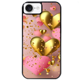 Coque noire taperso pour Iphone 17 17E AIR MAX PRO avec motif coeur rose protection antichoc personnalisée