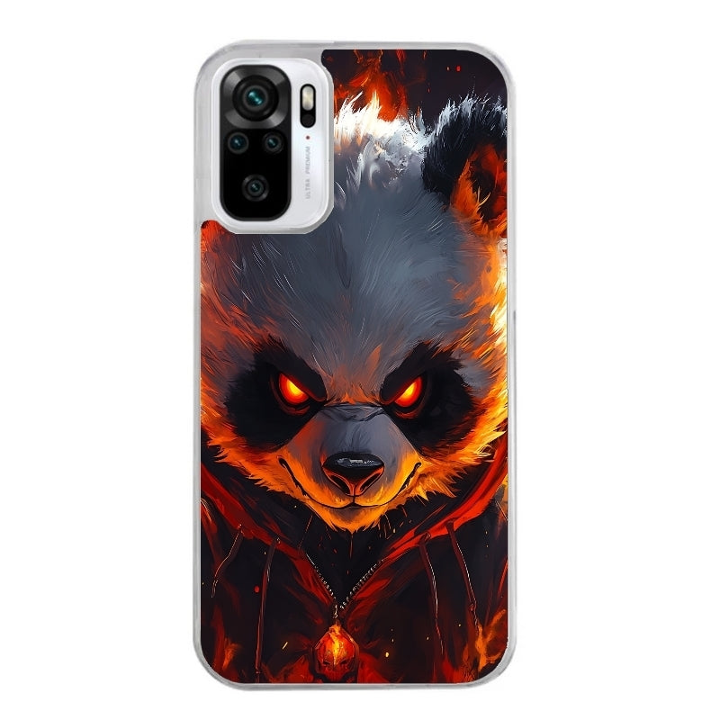 Coque taperso pour Redmi Note 10 4G 5G PRO 10S avec motif panda very angry protection antichoc personnalisée