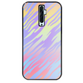 Coque noire taperso pour OPPO Reno 2 et 2Z avec motif zebre pastel protection antichoc personnalisée